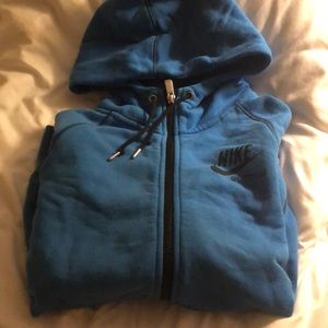 Nike sports wear hooded zip